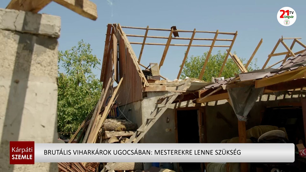 Rendkívüli vihar pusztított Ugocsában: súlyos károk Karácsfalván és Tiszaújhelyen