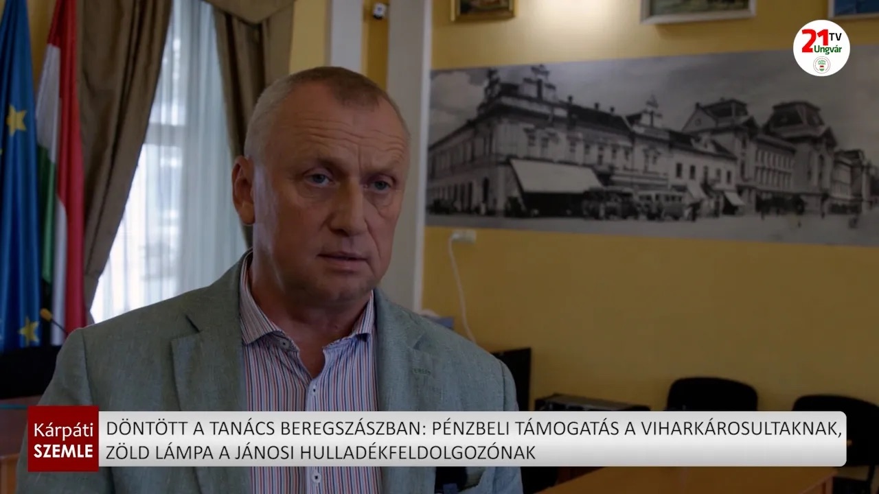 Anyagi segítség a viharkárosultaknak, zöld jel a Jánosi hulladékfeldolgozónak