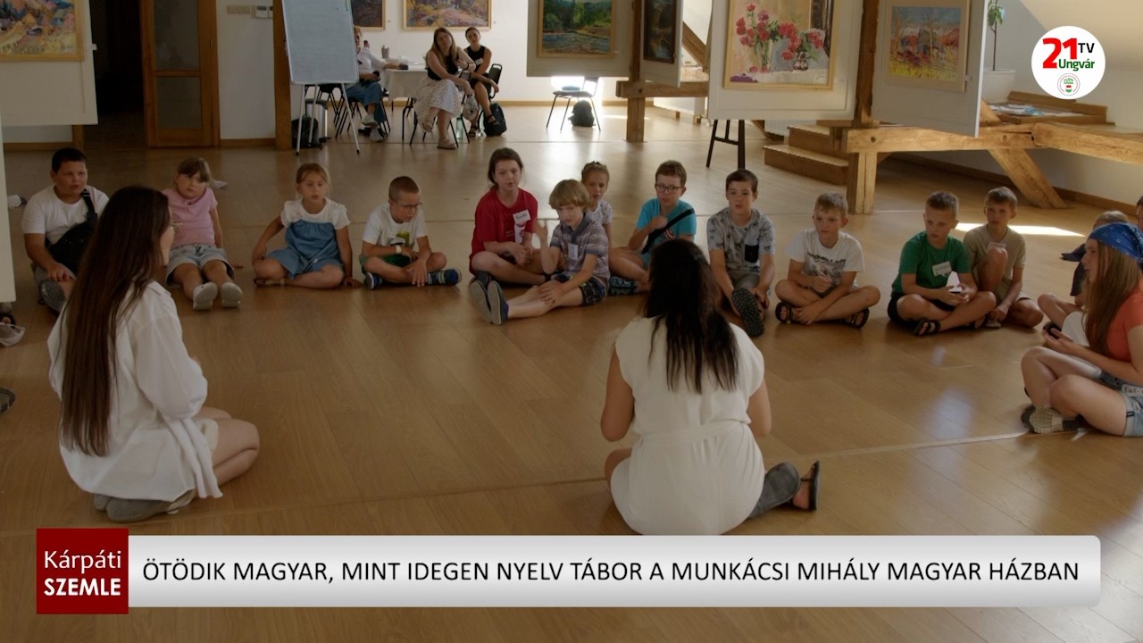 Színes programokkal indult az ötödik magyar nyelvi tábor Munkácson