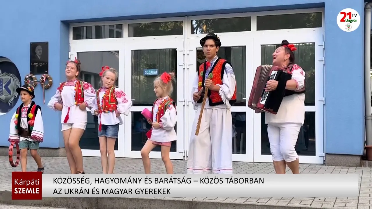 Magyar és ukrán gyerekek közös hagyományőrző és sporttáborban Záhonyban