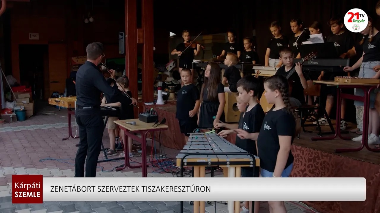Zenétől hangos a nyár Tiszakeresztúron: fiatalok zenetáborban fejlődnek