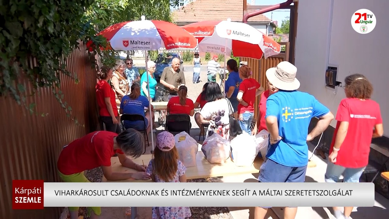 Máltai Szeretetszolgálat a viharkárosult családok és intézmények megsegítésén dolgozik