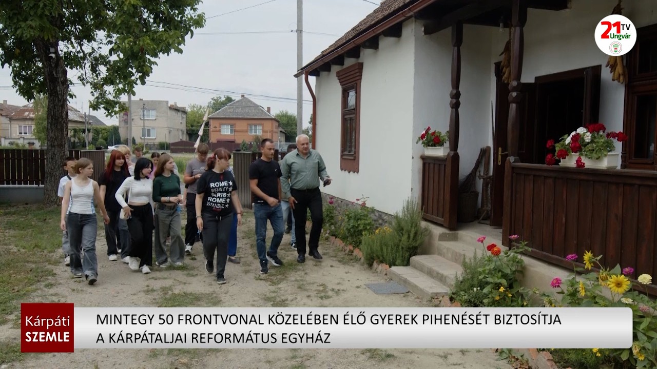 Kárpátaljai Református Egyház támogatja a frontvonal közeli gyerekek nyaralását