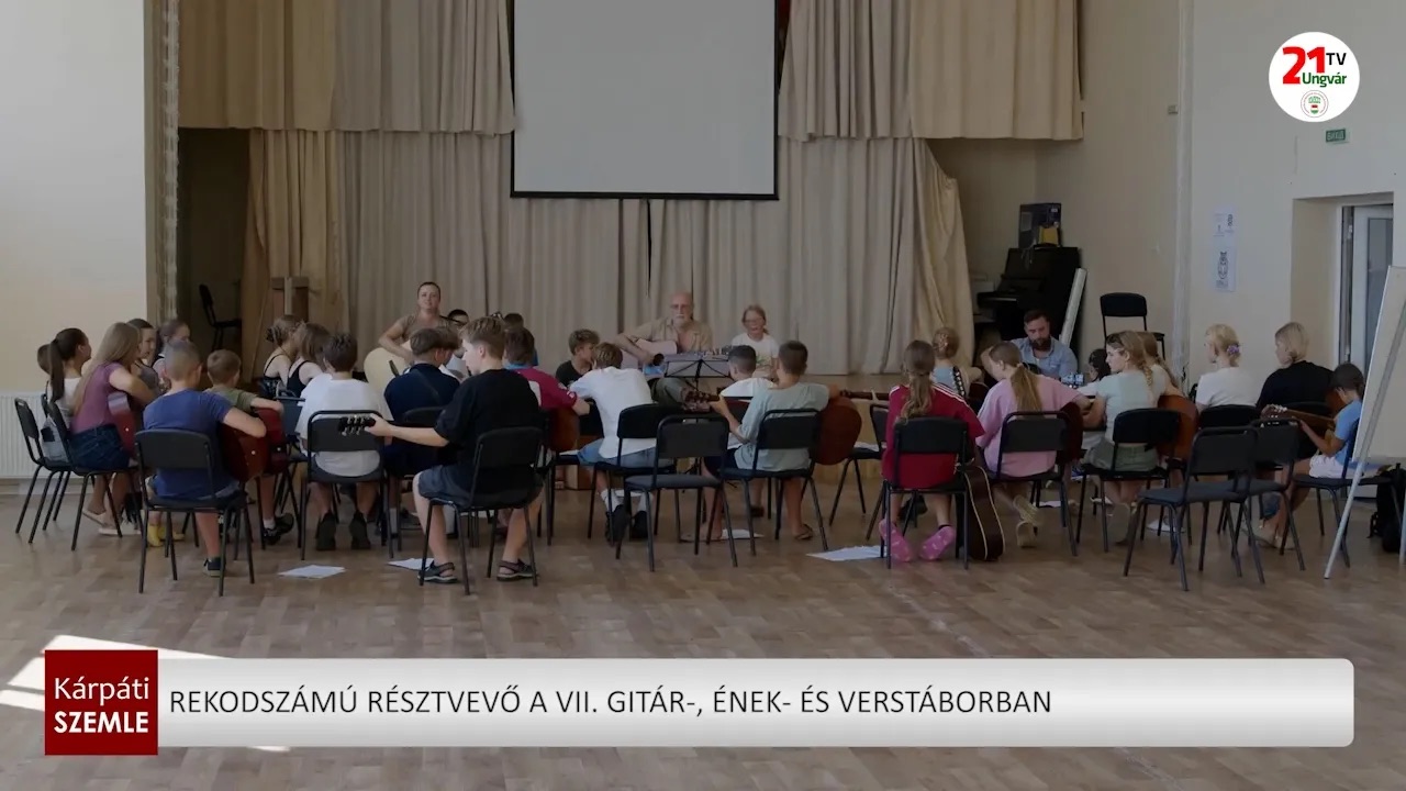 Rekordrészvétel a VII. Gitár-, ének- és verstáborban Kárpátalján