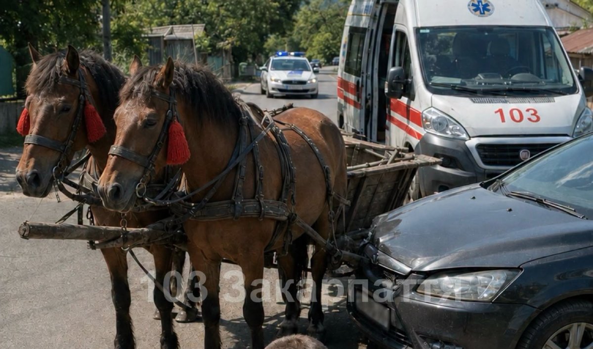 15 éves fiú megsérült egy személyautó és lovasszekér ütközésénél Ungvári járásban