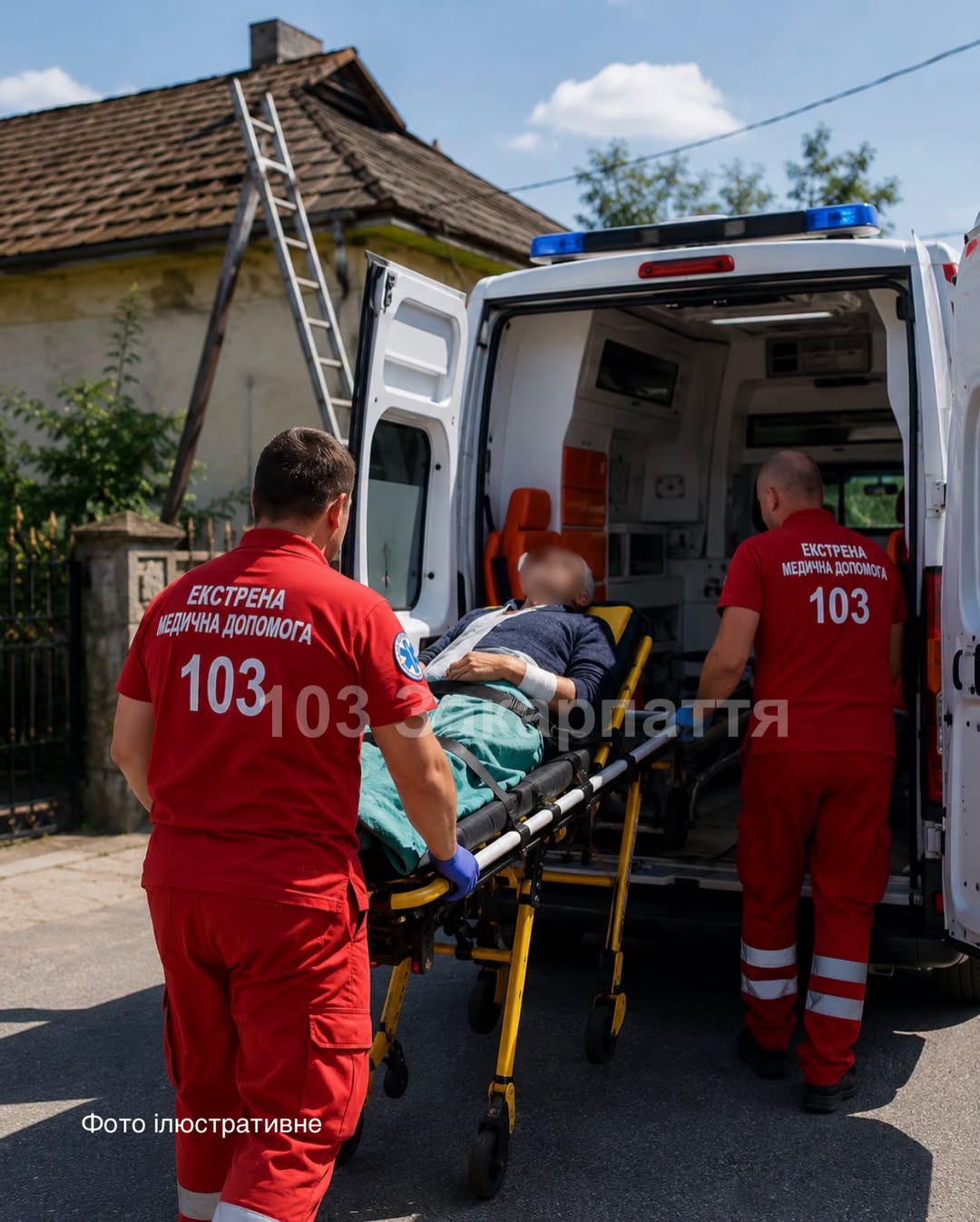 Nyolcvanéves férfi súlyos sérüléseket szenvedett tető leesés után Kárpátalján
